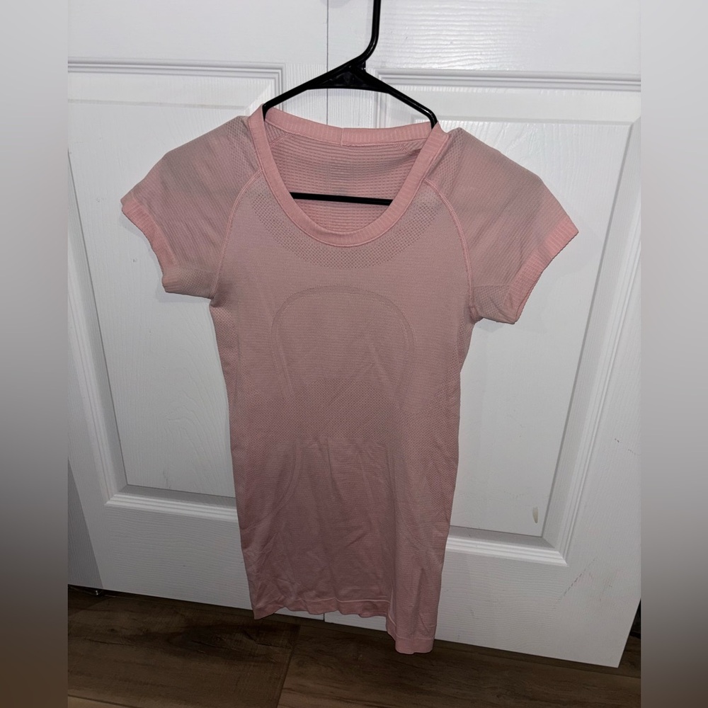 Lululemon Athletica Light Pink Short Sleeve Tee